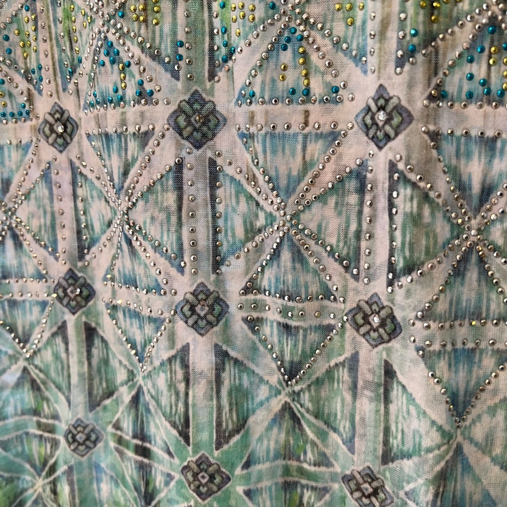 Jess & Jane Geometric Patterned Asymmetrical Tuni… - image 5